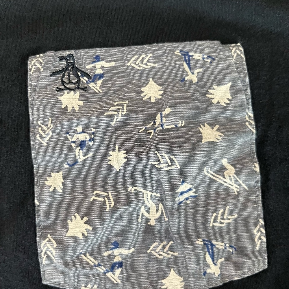 Original Penguin DARK SAPHIRE Men's Pocket Tee Size Large - Picture 3 of 6